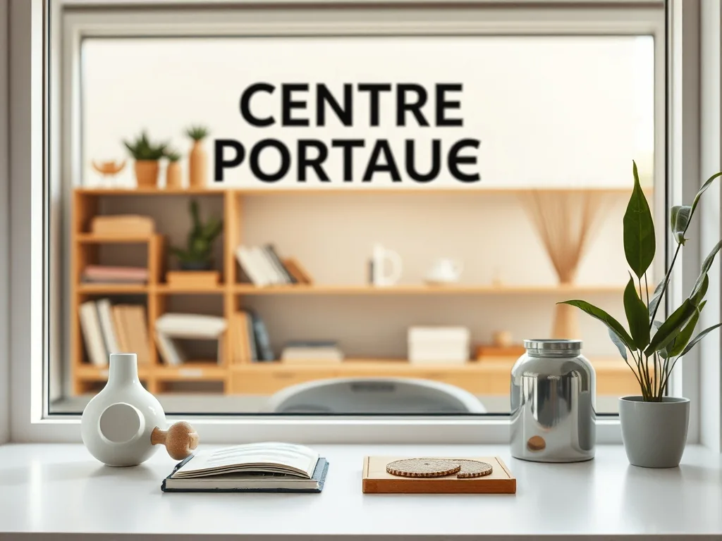 Façade d'un campus de formation en périphérie de Poitiers, parking au premier plan, panneau d'entrée visible sous un ciel gris.