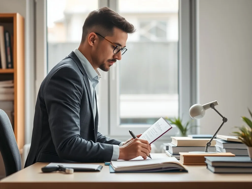 Un plan de travail avec des clés, un stylo et des documents administratifs ouverts, symbolisant la transaction immobilière.