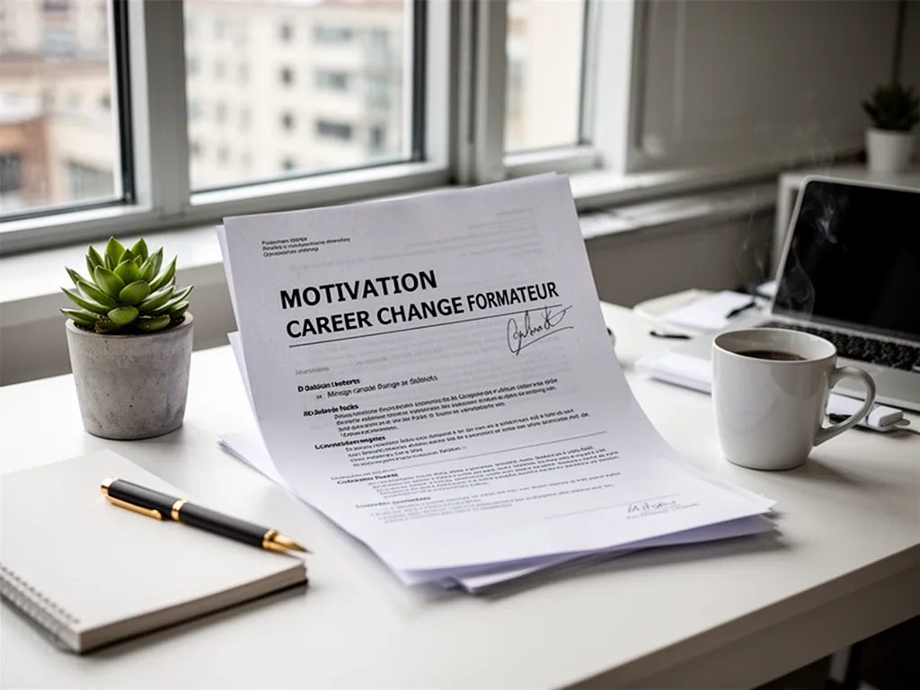 Bureau d'un formateur avec un cahier de préparation pédagogique ouvert et un ordinateur portable affichant un support de cours