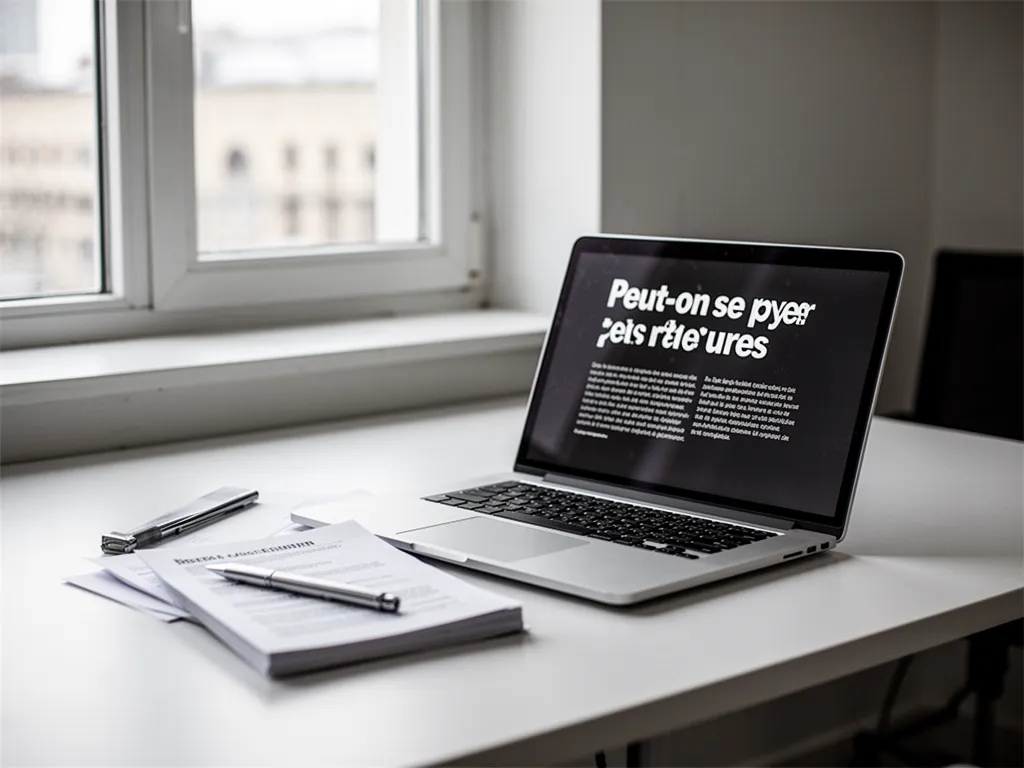 Un smartphone affichant l'application Mon Compte Formation, posé sur un bureau à côté d'un cahier de notes et d'un stylo, avec en arrière-plan une tasse de café vide.