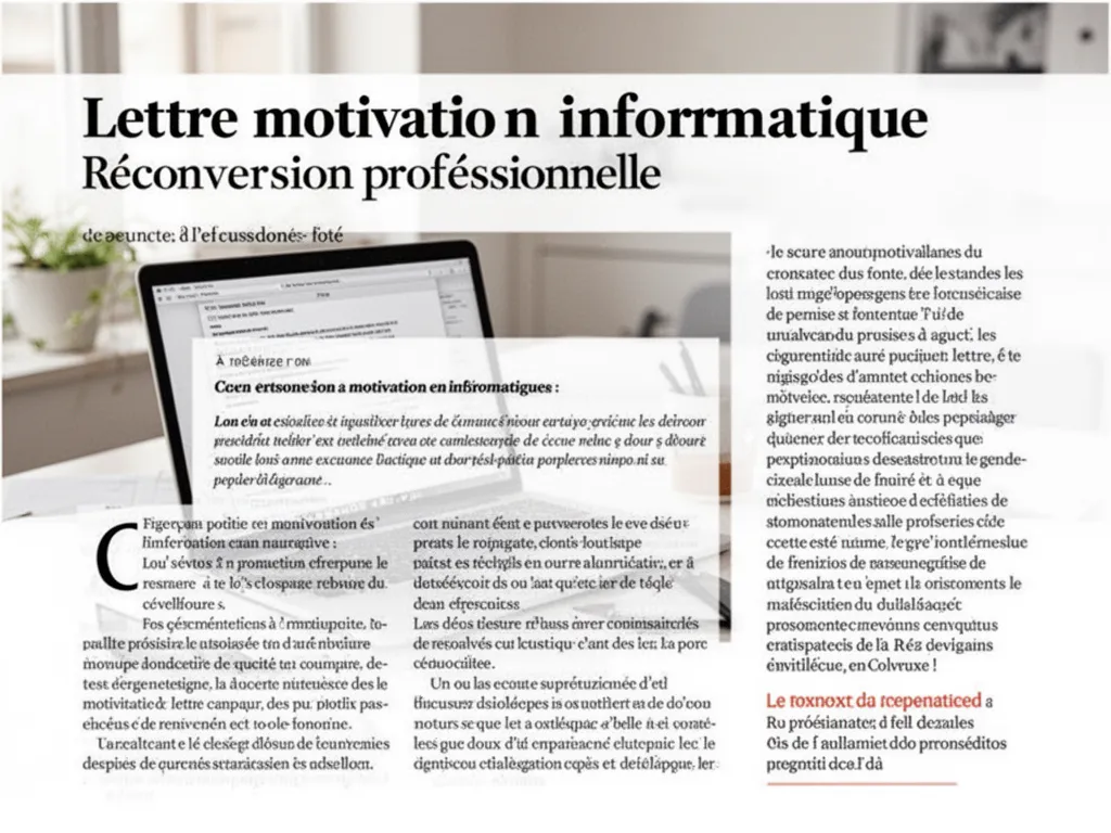 Lettre de motivation pour une reconversion en informatique : convaincre sans enjoliver
