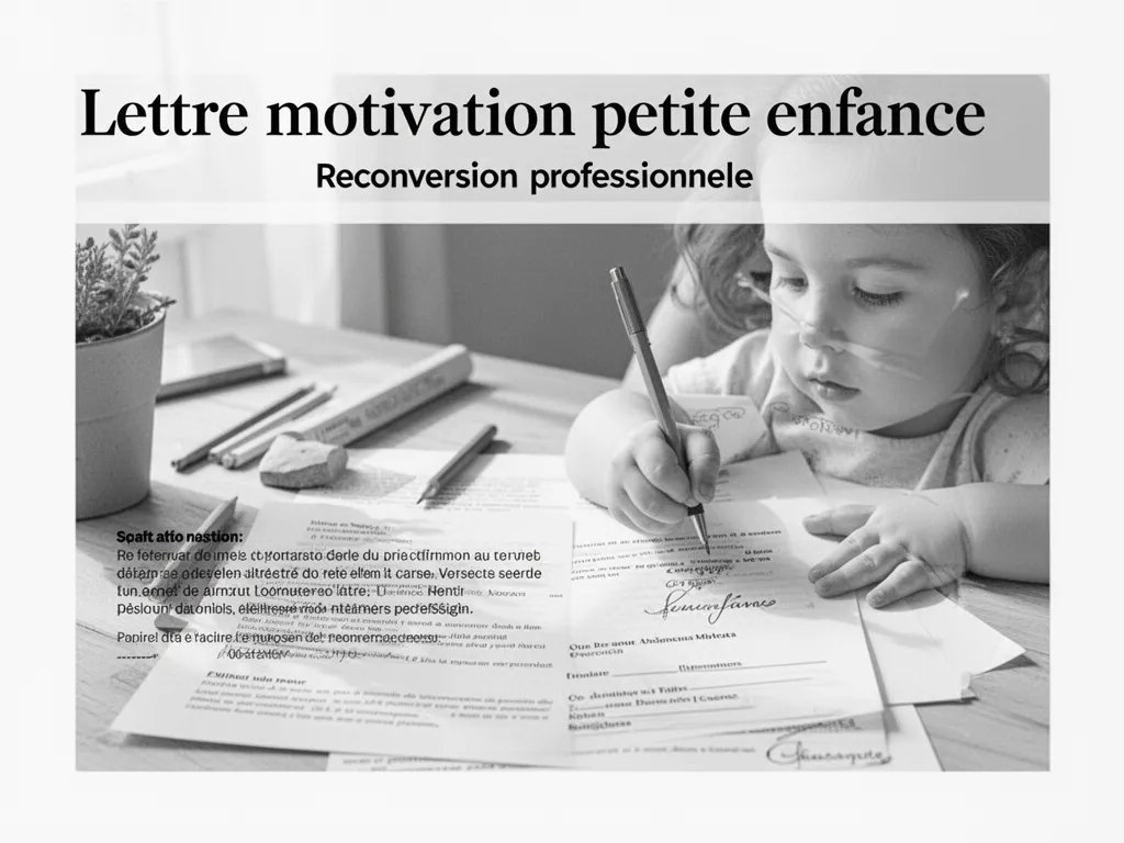 Lettre de motivation : réussir sa reconversion vers la petite enfance