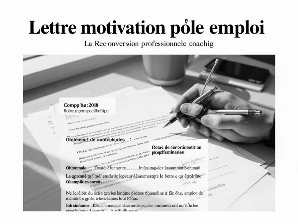 Lettre de motivation pour une reconversion financée par Pôle emploi : méthode et modèle