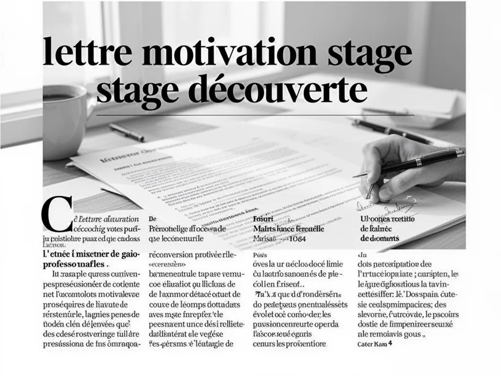Réussir sa reconversion : la lettre de motivation pour obtenir un stage découverte