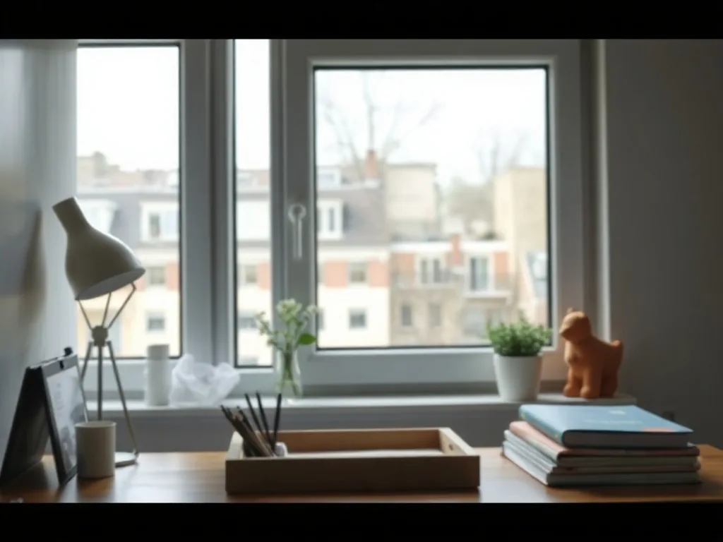 Un relevé de carrière retraite entouré d'une attestation France Travail et de notes manuscrites sous une lampe de bureau.